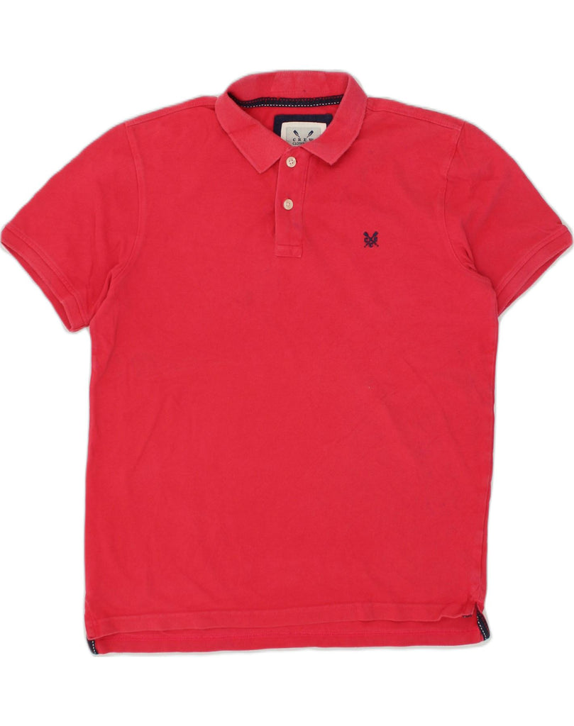 CREW CLOTHING Mens Polo Shirt Medium Red Cotton | Vintage Crew Clothing | Thrift | Second-Hand Crew Clothing | Used Clothing | Messina Hembry 