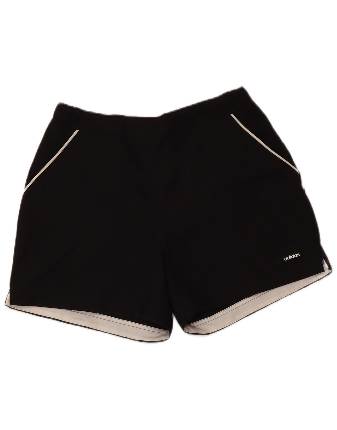 ADIDAS Womens Sport Shorts UK 12 Medium Black Polyester