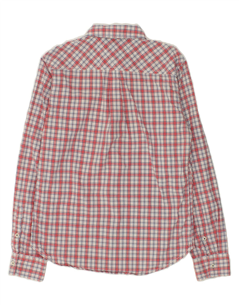 TOMMY HILFIGER Mens Shirt Small Red Check Cotton | Vintage Tommy Hilfiger | Thrift | Second-Hand Tommy Hilfiger | Used Clothing | Messina Hembry 