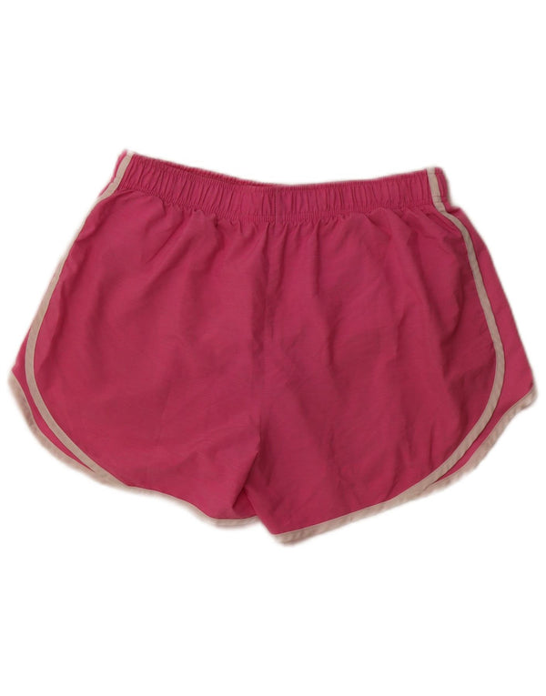 NIKE Womens Dri Fit Sport Shorts UK 12 Medium  Pink Polyester