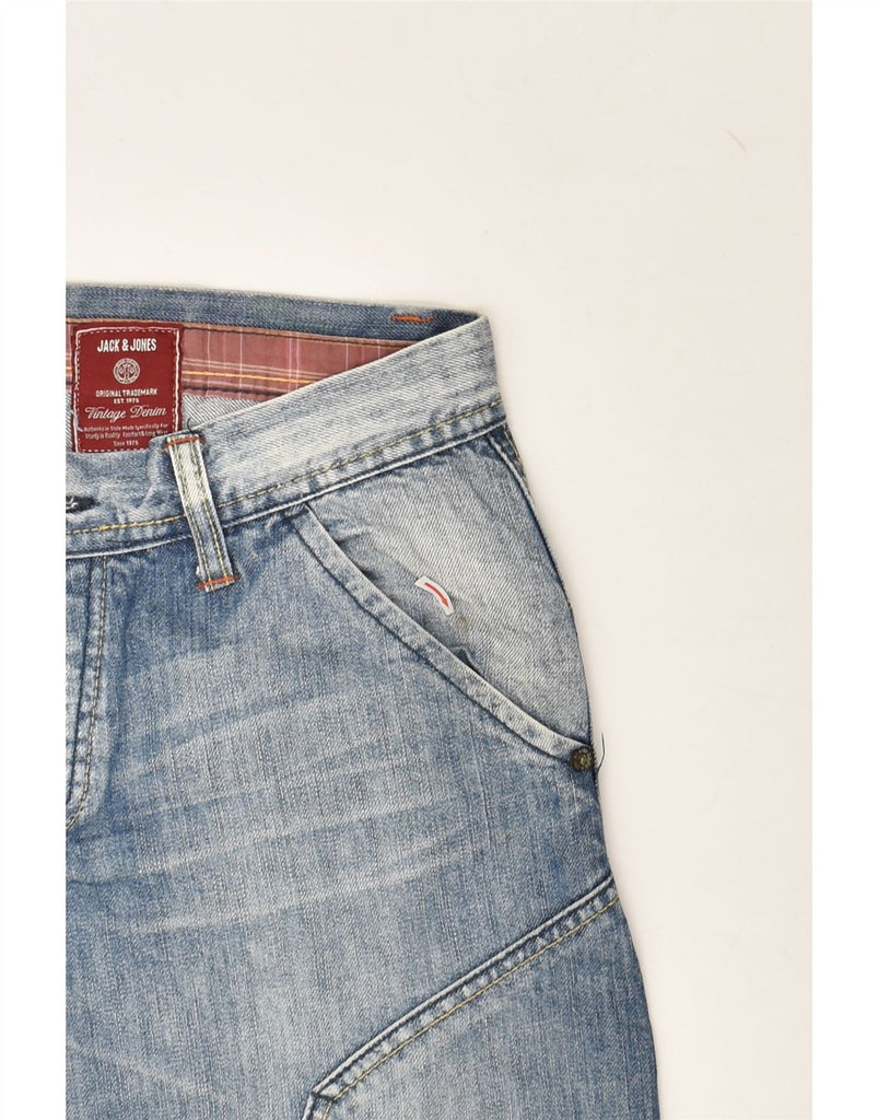 JACK & JONES Mens Denim Bermuda Shorts Large W32 Blue Cotton | Vintage Jack & Jones | Thrift | Second-Hand Jack & Jones | Used Clothing | Messina Hembry 