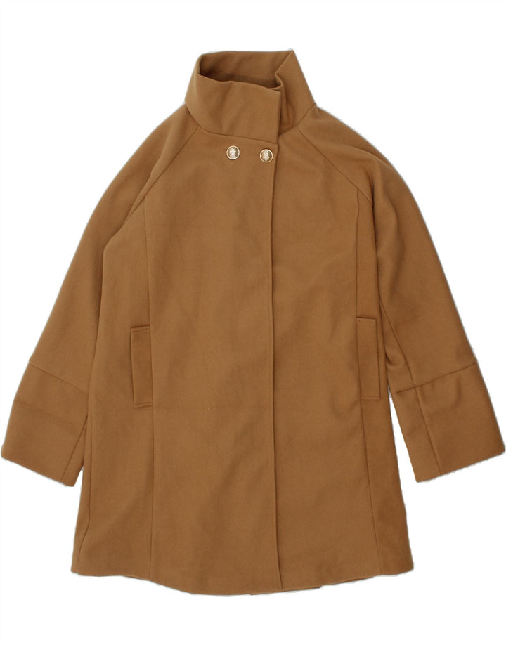 VINTAGE Womens Overcoat UK 16 Large Brown Polyester Vintage Vintage and Second-Hand Vintage from Messina Hembry 