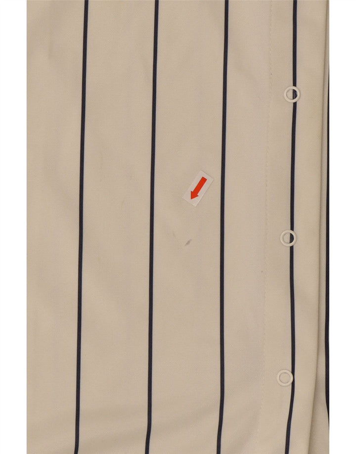 Fila Womens Graphic Oversized Jersey Top UK 10 Small White Striped