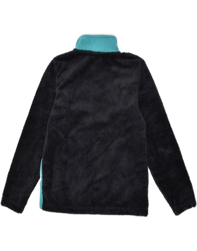 BRUGI Girls Fleece Jacket 11-12 Years Black Colourblock Polyester | Vintage Brugi | Thrift | Second-Hand Brugi | Used Clothing | Messina Hembry 