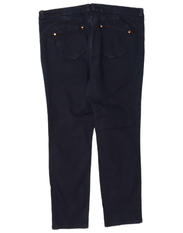 Marks & Spencer Womens Per Una Straight Jeans UK 18 XL W36 L28 Navy Blue