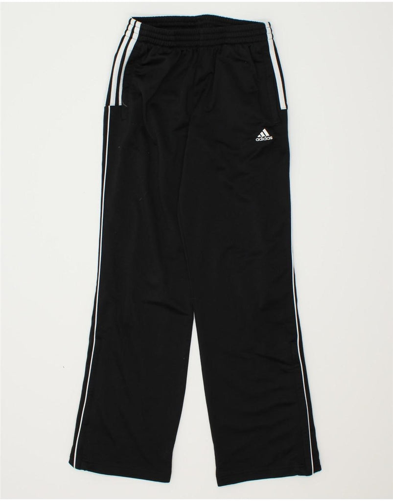 ADIDAS Boys Tracksuit Trousers 13-14 Years Black Polyester | Vintage Adidas | Thrift | Second-Hand Adidas | Used Clothing | Messina Hembry 