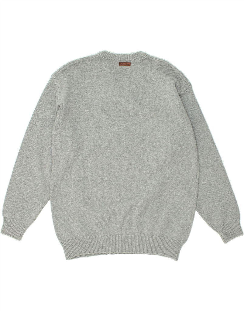 MARLBORO CLASSICS Mens V-Neck Jumper Sweater Large Grey | Vintage Marlboro Classics | Thrift | Second-Hand Marlboro Classics | Used Clothing | Messina Hembry 