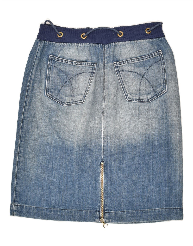 LES COPAINS Womens Denim Skirt IT 44 Medium W30 Blue Cotton | Vintage Les Copains | Thrift | Second-Hand Les Copains | Used Clothing | Messina Hembry 