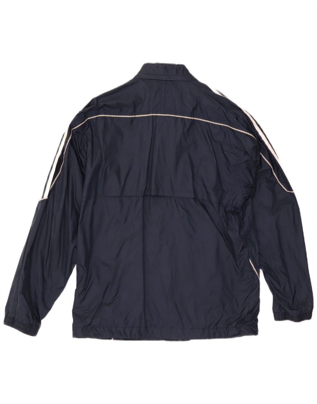 Adidas Mens Hooded Rain Jacket UK 36 Small Navy Blue Polyamide