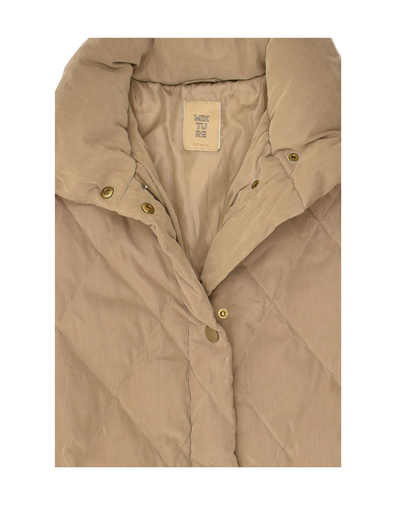 VINTAGE Womens Padded Coat EU 44 XL Beige | Vintage Vintage | Thrift | Second-Hand Vintage | Used Clothing | Messina Hembry 