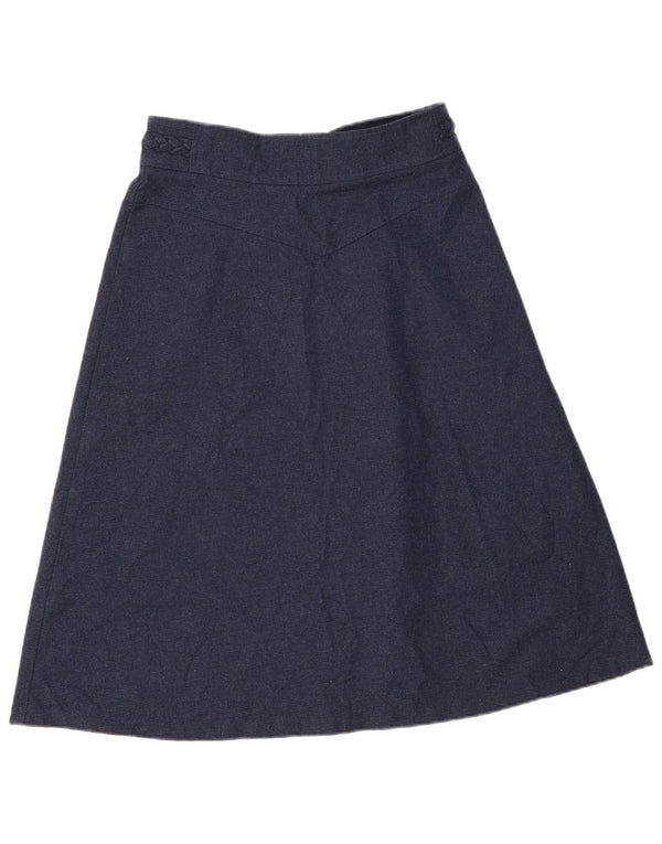 Brugi Womens A-Line Skirt W30 Medium Navy Blue Polyester