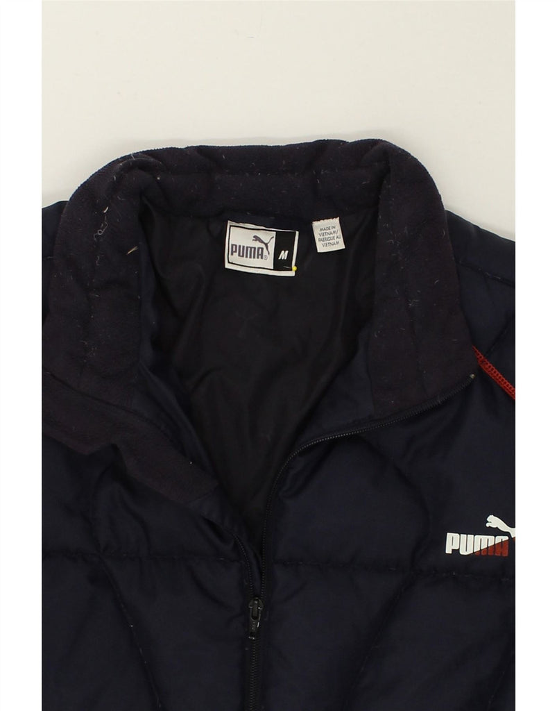 PUMA Mens Padded Jacket UK 38 Medium Navy Blue Vintage Puma and Second-Hand Puma from Messina Hembry 