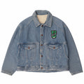 UNIFORM Mens Loose Fit Denim Jacket UK 38 Medium Blue Cotton