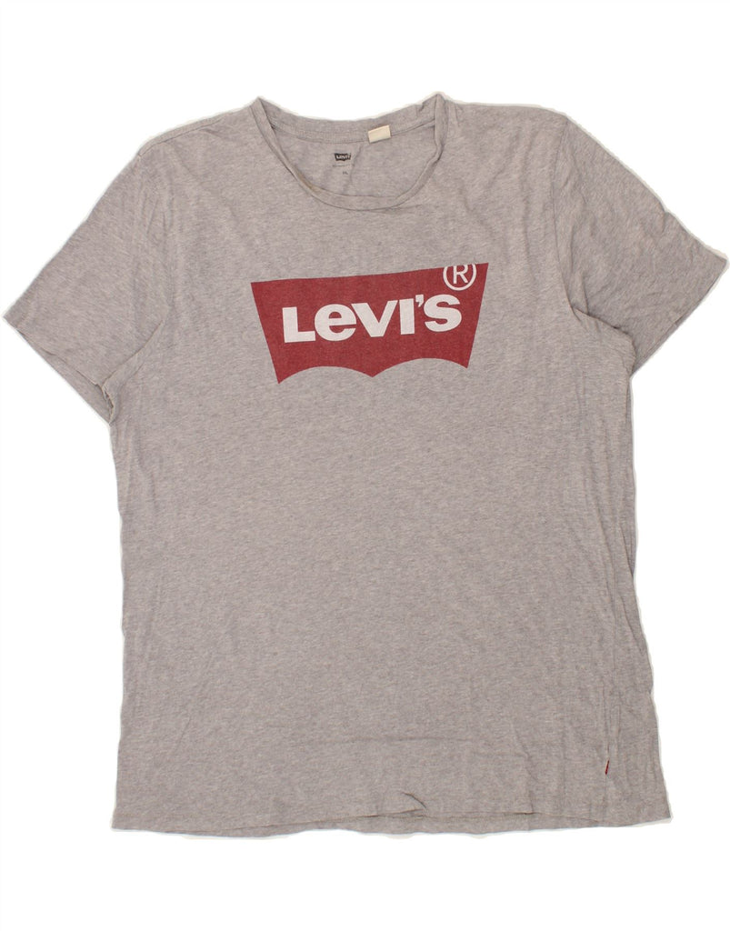 LEVI'S Mens Graphic T-Shirt Top 2XL Grey Cotton | Vintage Levi's | Thrift | Second-Hand Levi's | Used Clothing | Messina Hembry 