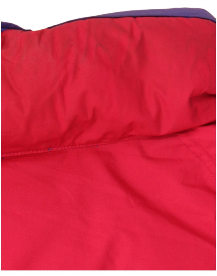 DIADORA Mens Oversized Reversible Padded Jacket UK 42 XL Red Polyester