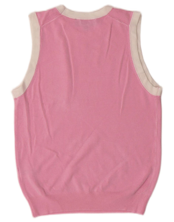 Zara Womens Crop Vest Tank Top UK 10 Small Pink