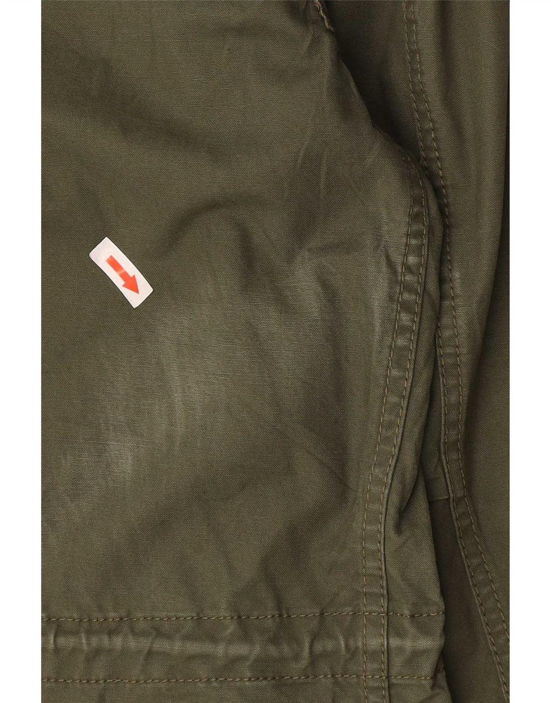 Zara Mens Hooded Parka Jacket UK 40 Large Khaki