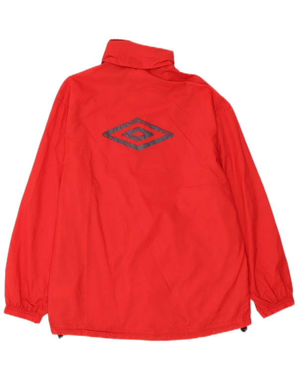 Umbro Boys Graphic Hooded Rain Jacket 13-14 Years Red