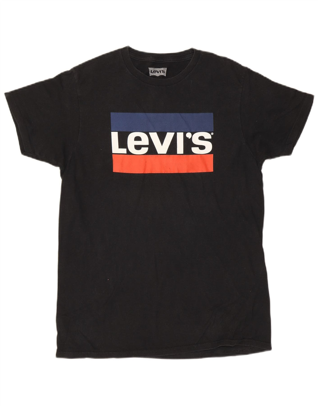 Levi's Mens Graphic T-Shirt Top Medium Black