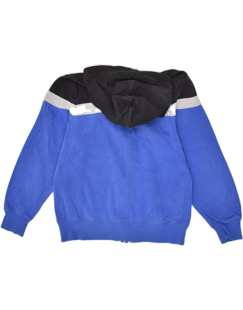 NIKE Boys Zip Hoodie Sweater 12-13 Years Large Blue Colourblock Cotton | Vintage Nike | Thrift | Second-Hand Nike | Used Clothing | Messina Hembry 