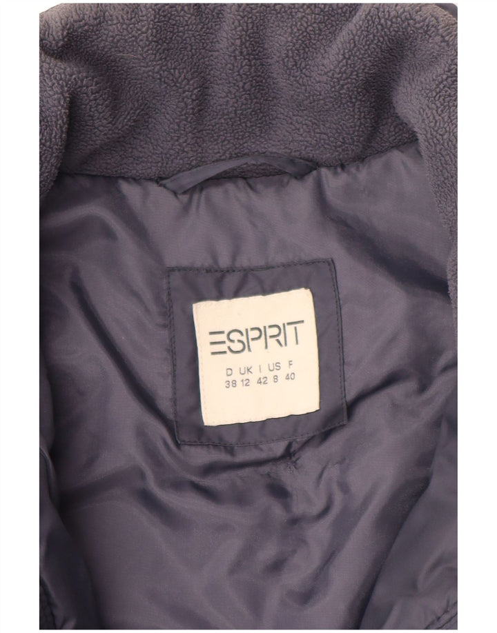 Esprit Womens Padded Coat UK 12 Medium Navy Blue
