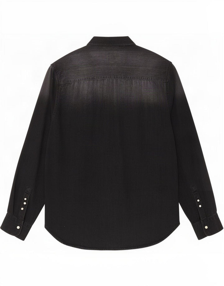 Zara Mens Denim Shirt XL Black
