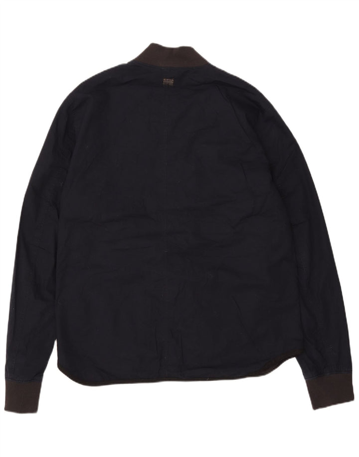 G-STAR Mens Bomber Jacket UK 42 XL Navy Blue