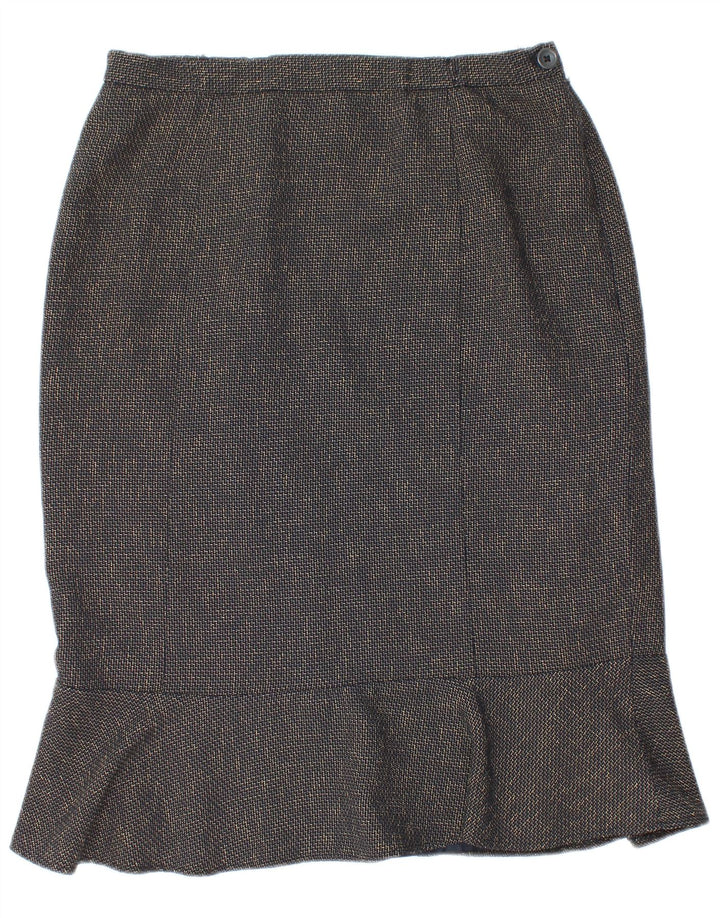 Eastex Womens Trumpet Skirt UK 12 Medium W30  Navy Blue Polyester