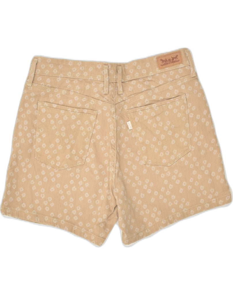 LEVI'S Womens Denim Shorts US 6 Medium W28 Beige Spotted Cotton | Vintage Levi's | Thrift | Second-Hand Levi's | Used Clothing | Messina Hembry 