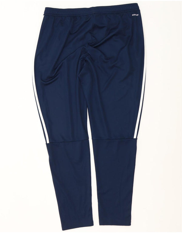 Adidas Mens Aeroready Tracksuit Trousers XL Navy Blue Polyester
