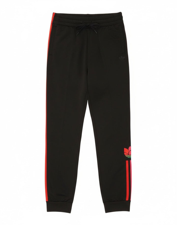 Adidas Boys Graphic Tracksuit Trousers Joggers 14-15 Years  Black Polyester