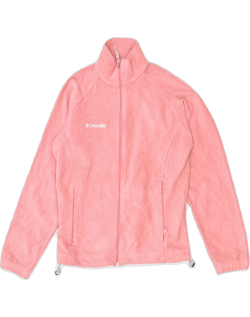 COLUMBIA Womens Fleece Jacket UK 10 Small Pink Polyester | Vintage Columbia | Thrift | Second-Hand Columbia | Used Clothing | Messina Hembry 