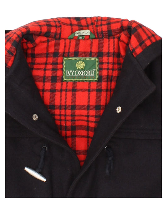 IVY OXFORD Boys Loose Fit Hooded Duffle Coat 9-10 Years Navy