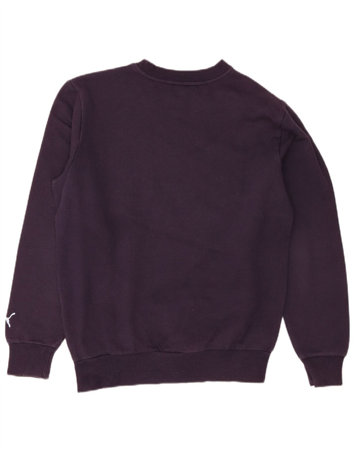 Puma Mens Graphic Sweatshirt Jumper Small Navy Blue Cotton