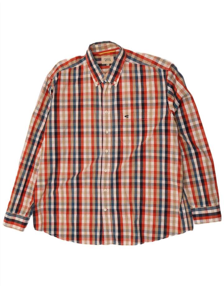 Camel Active Mens Checked  Shirt 2XL Multicoloured Check Cotton