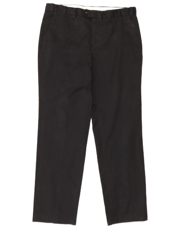 Marks & Spencer Mens Tailored Fit Straight Suit Trousers W34 L31 Black