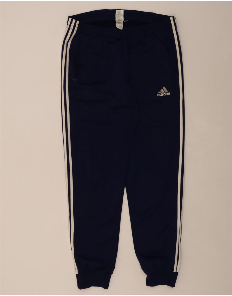 ADIDAS Mens Tracksuit Trousers Joggers UK 44/46 Large Navy Blue Polyester Vintage Adidas and Second-Hand Adidas from Messina Hembry 