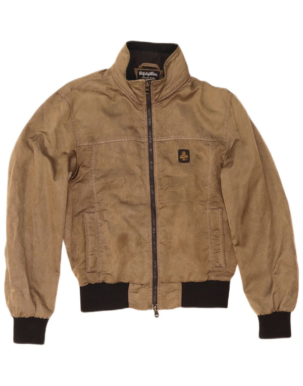Refrigiwear Mens Rain Jacket UK 38 Medium Khaki Colourblock Polyamide