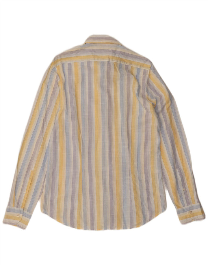 Benetton Mens Shirt Medium Multicoloured Striped