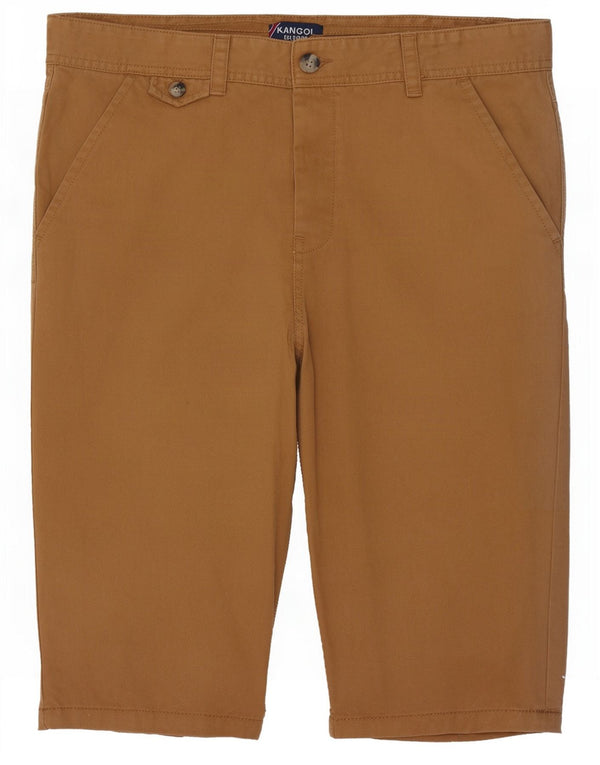 Kangol Mens Bermuda Shorts Large W36 Beige Cotton