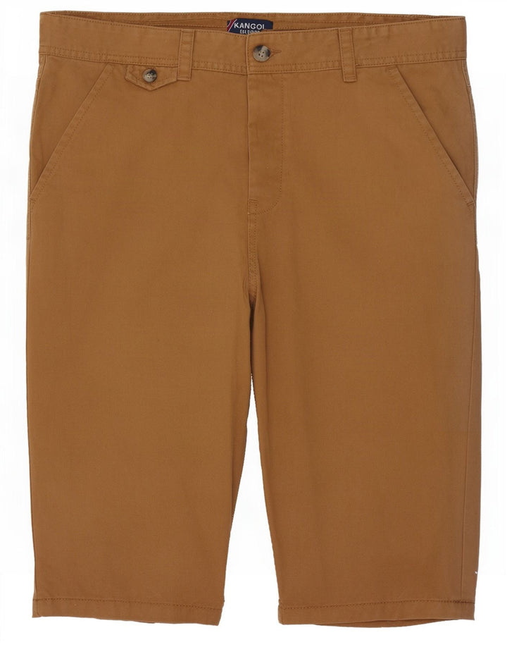 Kangol Mens Bermuda Shorts Large W36 Beige Cotton