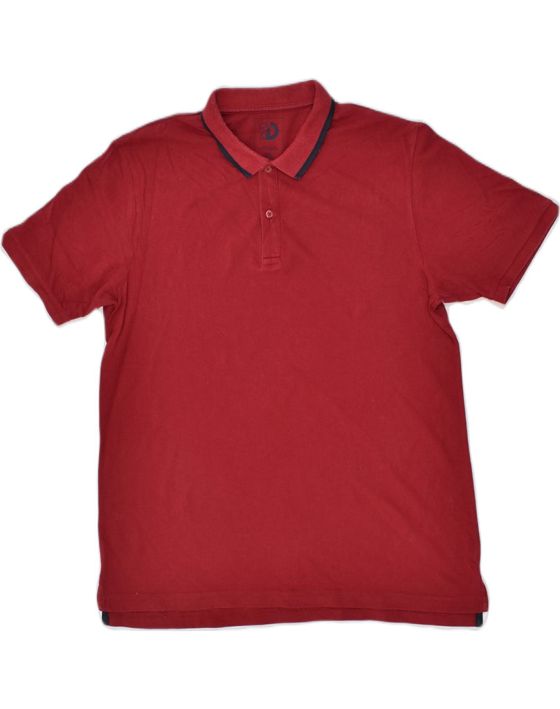 DACK'S Mens Polo Shirt 2XL Burgundy | Vintage Dack's | Thrift | Second-Hand Dack's | Used Clothing | Messina Hembry 