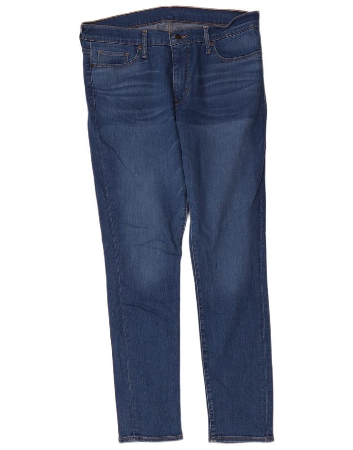 Levi's Womens Slim Jeans W32 L30 Blue Cotton