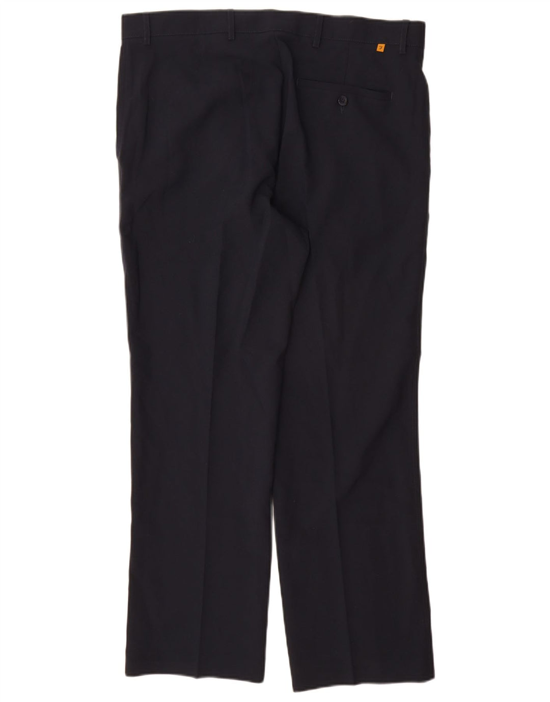Farah Mens Straight Chino Trousers W36 L29 Navy Blue Polyester