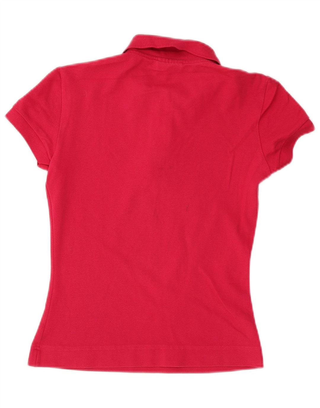 Lacoste Womens Polo Shirt Size 36 Small Red Cotton
