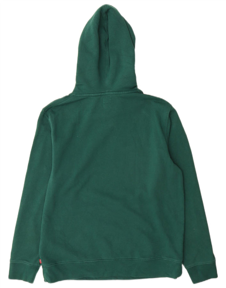 Levi's Mens Standard Graphic Hoodie Jumper Medium Green