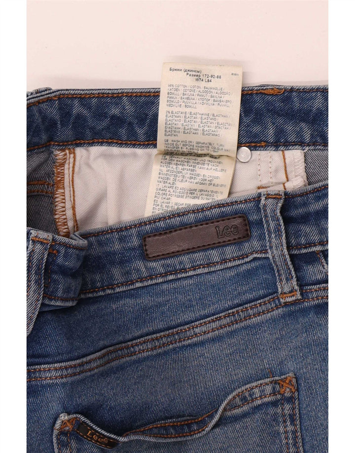 Lee Womens Crop Wide Leg Jeans W29 L26 Blue Cotton