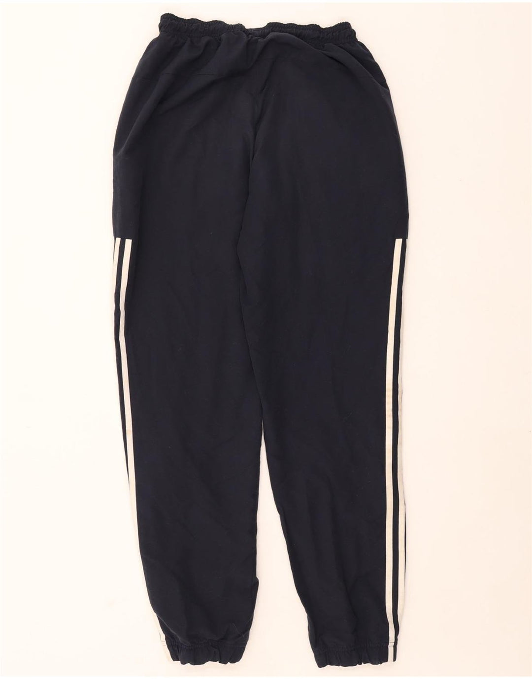 ADIDAS Womens Tracksuit Trousers Joggers UK 10 Small  Navy Blue Polyester