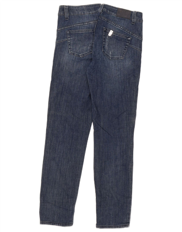 Liu Jo Womens Distressed Slim Jeans W28 L27 Blue