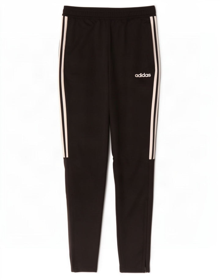 Adidas Mens Aeroready Tracksuit Trousers Small Black Polyester